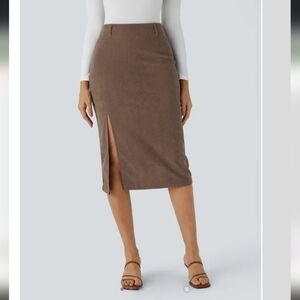 TWO Halara Corduroy Midi Skirts